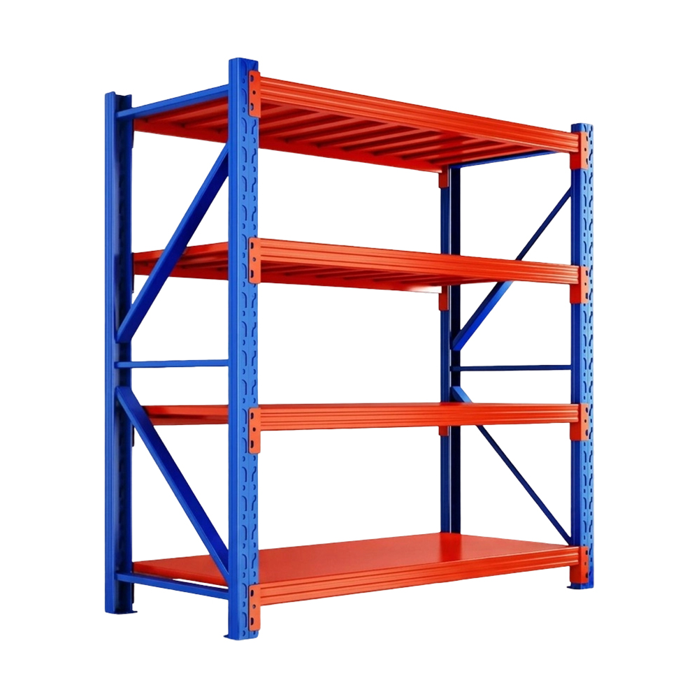 Blue Orange 4 Layer Medium Duty Steel Storage Shelf