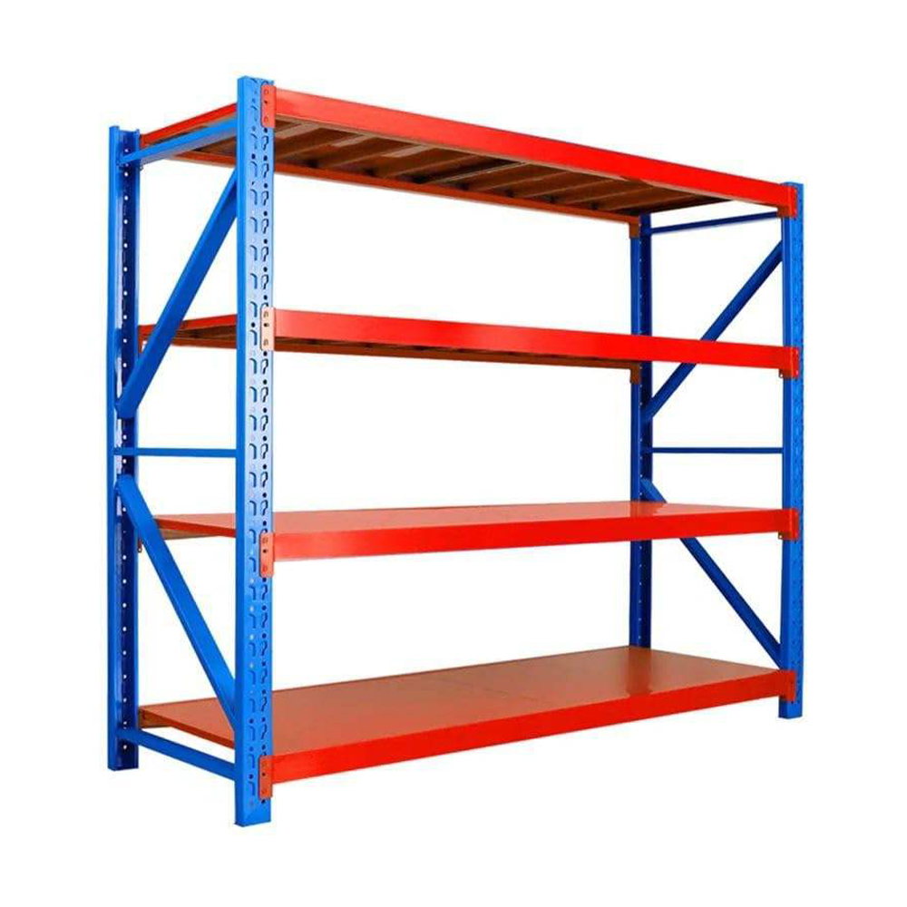 Blue Orange Medium Duty Shelf Anti-Rust Stacking Shelves for 3PL